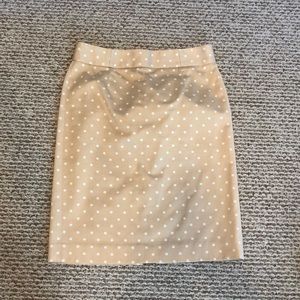Jcrew polkadot pencil skirt perfect condition size 2